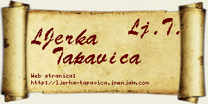 LJerka Tapavica vizit kartica